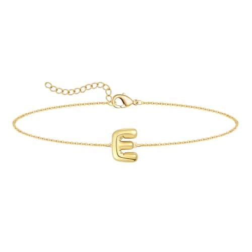 Gold Plated Balloon Letter Necklace A-Z for Women