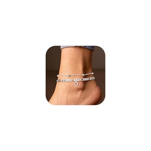 Ursteel 14K Gold Plated Dainty Anklets for Women jewelrygifts