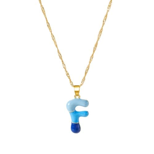 Dainty Alphabet Necklace for Women: A-Z Colorful Birthdays & Mother's Day Gifts