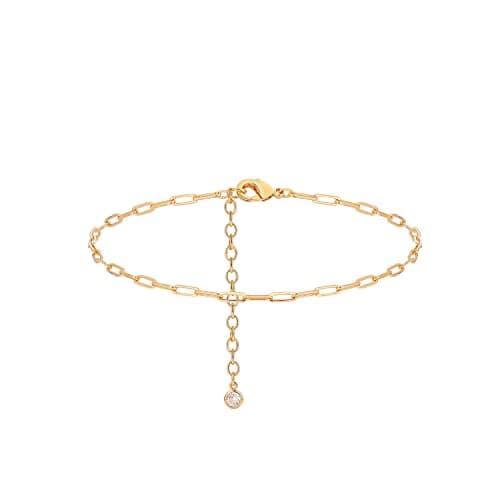 MEVECCO Gold Plated Dainty Anklet for Women Boho Beach Jewelry