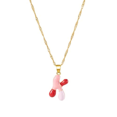Dainty Alphabet Necklace for Women: A-Z Colorful Birthdays & Mother's Day Gifts