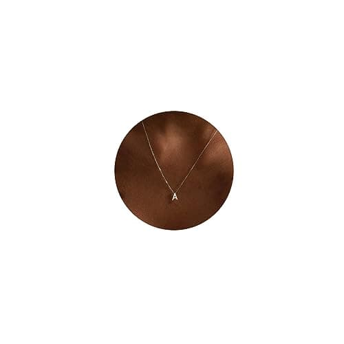 Hayopi Dainty Silver Initial Necklace for Women