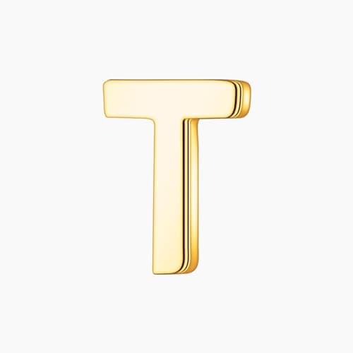 Turandoss Gold Initial Necklace for Women with Cubic Zirconia