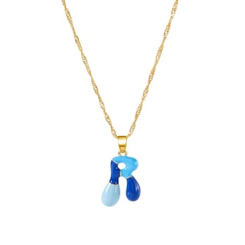 Dainty Alphabet Necklace for Women: A-Z Colorful Birthdays & Mother's Day Gifts