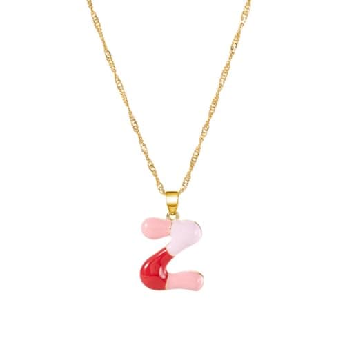 Dainty Alphabet Necklace for Women: A-Z Colorful Birthdays & Mother's Day Gifts