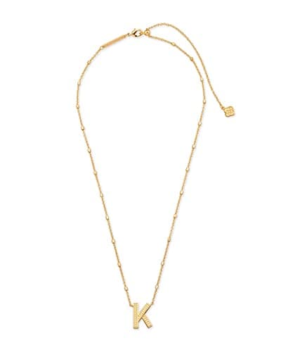 Kendra Scott A-Z Pendant Necklace, 14k Gold-Plated Brass, Women's Jewelry