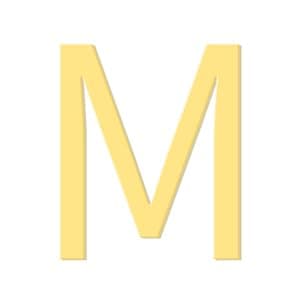 Trendy 18K Gold Plated Initial Charm Bracelet for Women