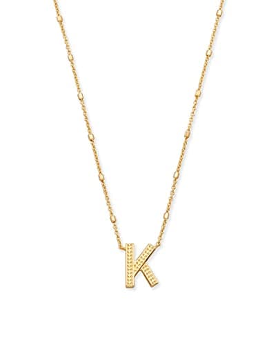Kendra Scott A-Z Pendant Necklace, 14k Gold-Plated Brass, Women's Jewelry