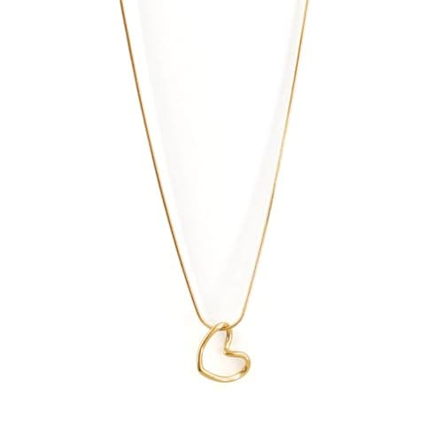 Hypoallergenic Heart Gold I Love You Necklace for Mothers' Birthday