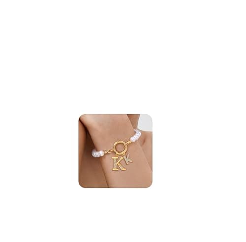 Dainty Gold Pearl Bracelets for Women, Mothers, Bridesmaids