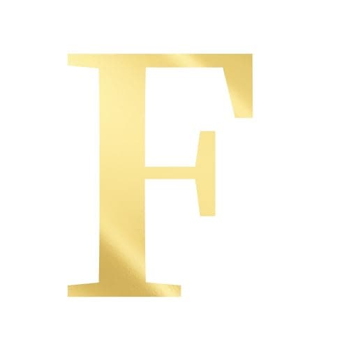 UHIBROS Gold Zirconia Heart Letter Pendant Personalized Necklace for Women
