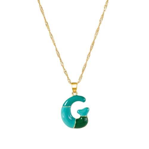 Dainty Alphabet Necklace for Women: A-Z Colorful Birthdays & Mother's Day Gifts