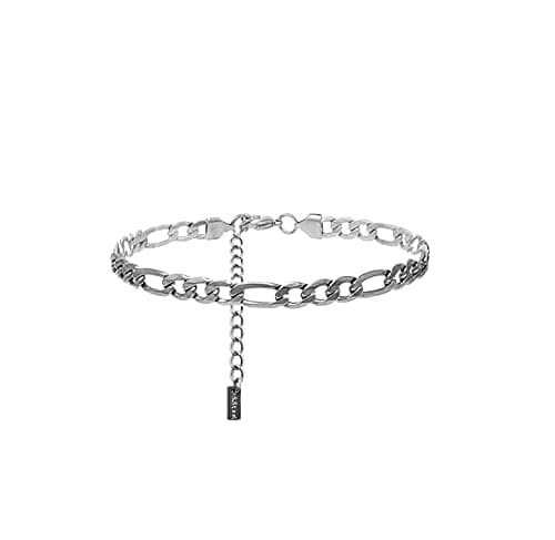 Fashion 21 Stainless Steel Cuban Rope Chain Anklet for Women Adjustable Waterproof Beach Fashion