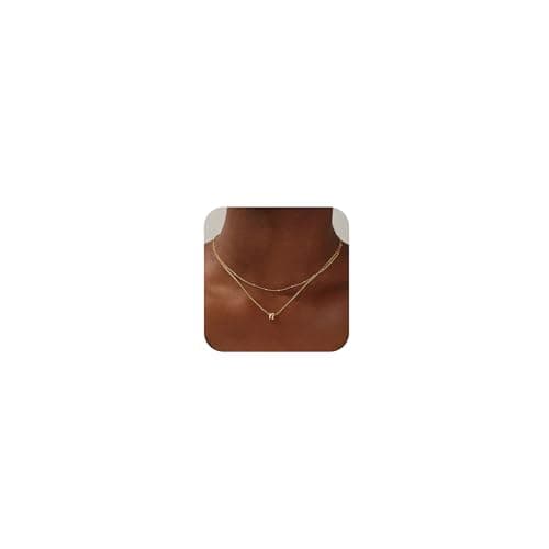 Yoosteel Dainty Gold/Silver Initial Necklaces for Women & Teen Girls
