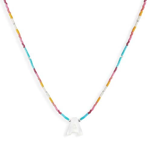 Agriajun Boho Personalized Heart Star Choker Necklaces for Women Seed Beads Jewelry Gift