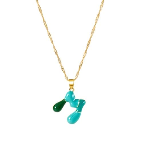Dainty Alphabet Necklace for Women: A-Z Colorful Birthdays & Mother's Day Gifts