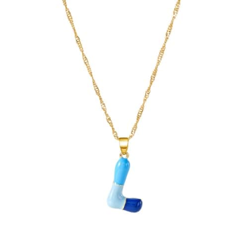 Dainty Alphabet Necklace for Women: A-Z Colorful Birthdays & Mother's Day Gifts