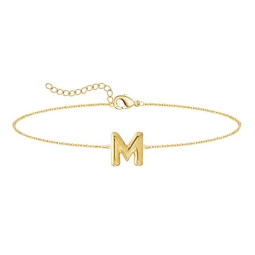 Gold Plated Balloon Letter Necklace A-Z for Women
