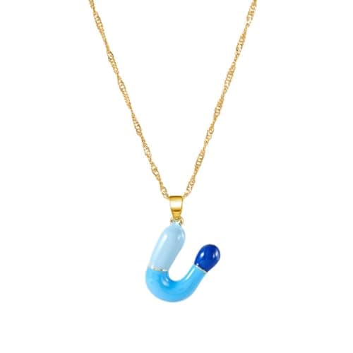 Dainty Alphabet Necklace for Women: A-Z Colorful Birthdays & Mother's Day Gifts