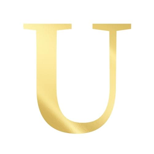 UHIBROS Gold Zirconia Heart Letter Pendant Personalized Necklace for Women