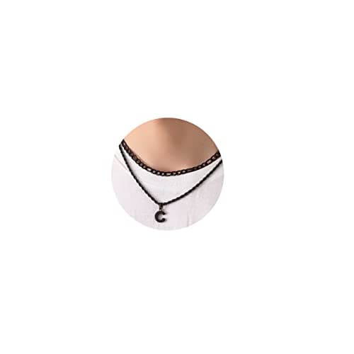 Men's Figaro Twist Initial Pendant Necklace with Rope Chain JewelryGraduation & Birthday Gift