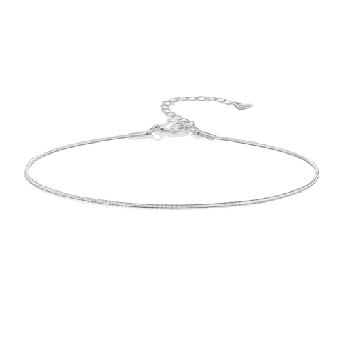 Waterproof 18K Gold Plated QJLE Snake Chain Anklet for Women