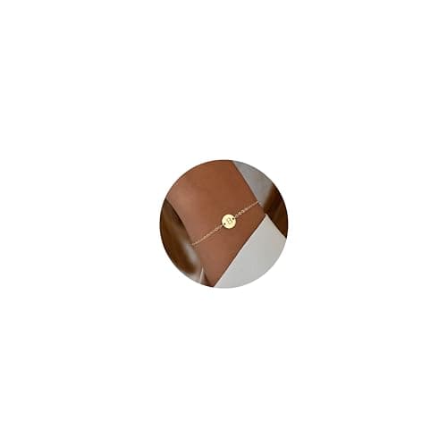Ursteel Gold Initial A-Z Letter Bracelet for Women