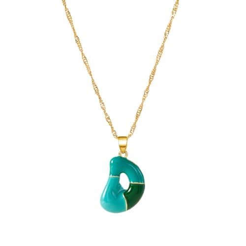 Dainty Alphabet Necklace for Women: A-Z Colorful Birthdays & Mother's Day Gifts