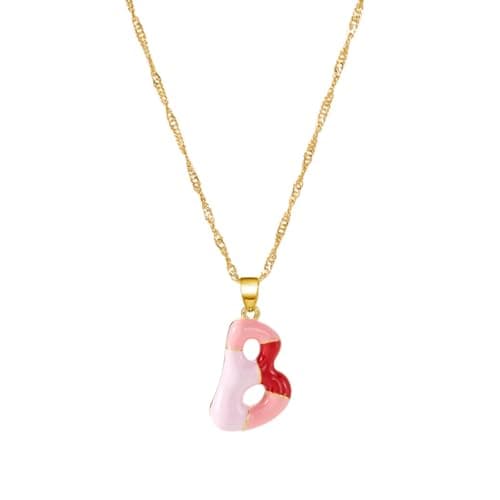 Dainty Alphabet Necklace for Women: A-Z Colorful Birthdays & Mother's Day Gifts