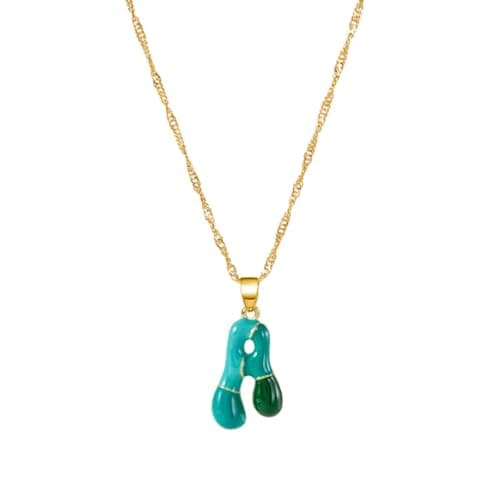 Dainty Alphabet Necklace for Women: A-Z Colorful Birthdays & Mother's Day Gifts