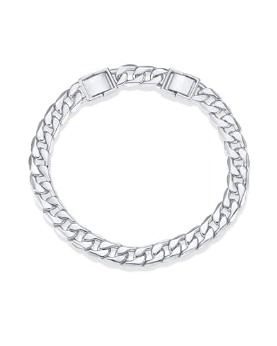 Pavoi 14K Gold Plated Chunky Curb Chain Anklet for Women