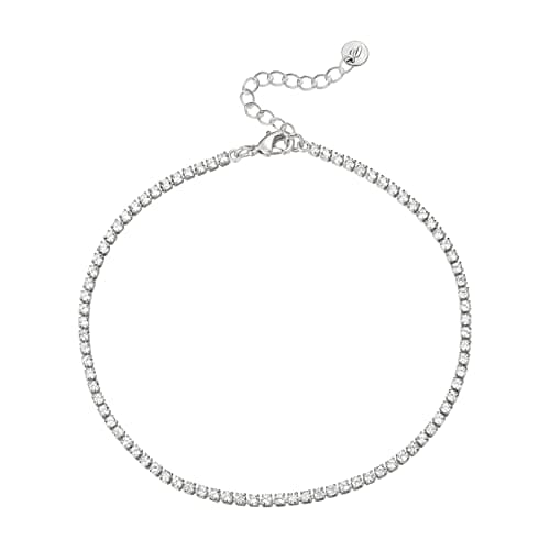 Gold Plated Tennis Anklets for Women