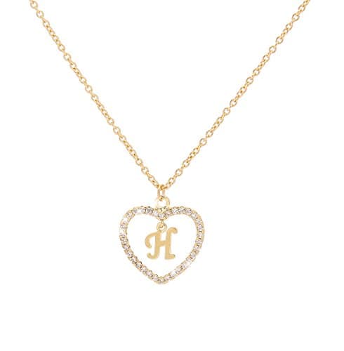 Wishoney A-Z Letter Pendant Women's Initial Necklace Jewelry