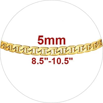Focalook 14K Gold Plated Plus Size Anklet Jewelry 8.5-10.5" Adjustable