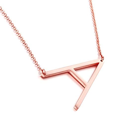 Big Letter Stainless Steel Initial Pendant Jewelry for Women Best Friends Gifts