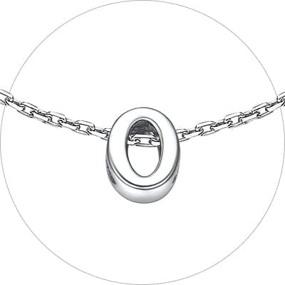 Chic Silver Initial Bracelet 925 Sterling Personalized Jewelry Gifts