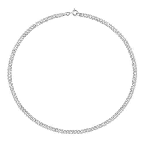 Savlano 925 Sterling Silver Solid Italian Figaro Anklet for Women, 0.8mm-5mm, Gift Box Included