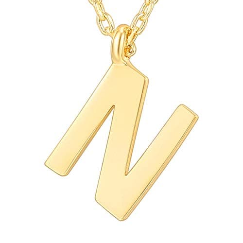 PavoI 14K Gold Plated Initial Necklace for Women