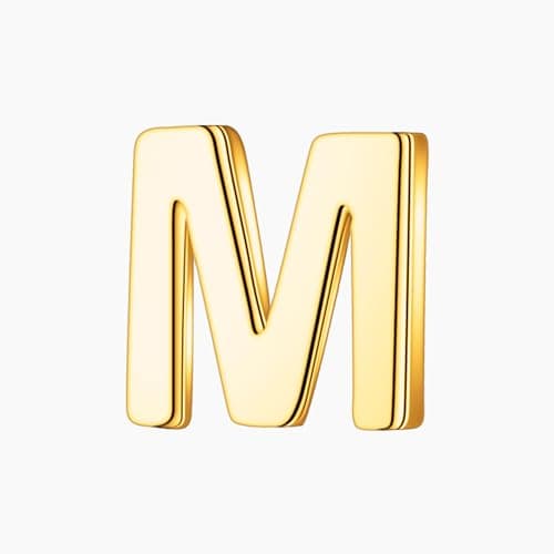 Turandoss Gold Initial Necklace for Women with Cubic Zirconia