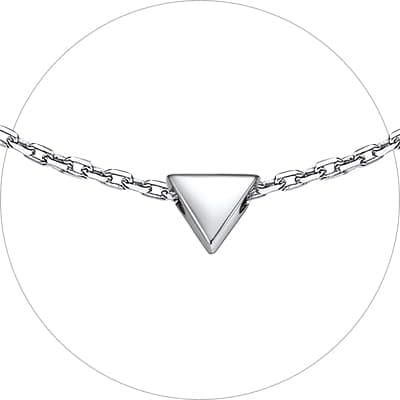 Chic Silver Personalized 925 Sterling Silver Tiny Heart Anklet for Women, Silver/Gold/Rose Gold (With Gift Box)