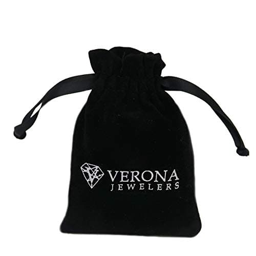 Verona Jewelers Men & Women 24" Silver Stainless Steel Figaro Chain Necklace with Crucifix Cross Pendant