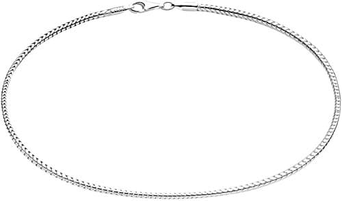 Savlano 925 Sterling Silver Solid Italian Figaro Anklet for Women, 0.8mm-5mm, Gift Box Included