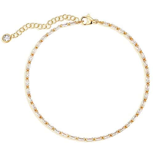 MEVECCO Gold Plated Dainty Anklet for Women Boho Beach Jewelry