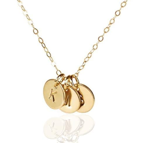 EFYTAL Dainty Gold or Silver Personalized Initial Necklace for Mom