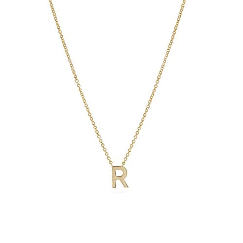 Hayopi Gold Plated Personalized Initial Choker Necklace for Women