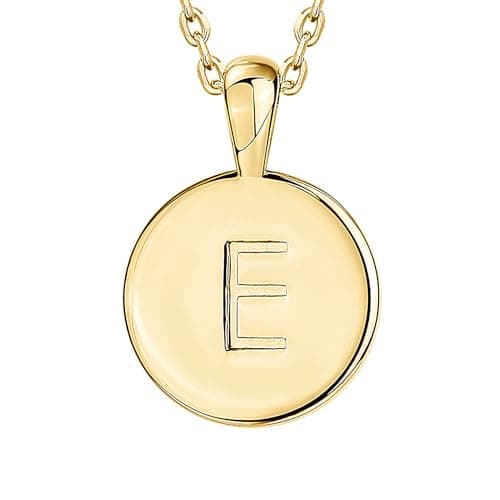 PavoI 14K Gold Plated Initial Letter Necklace for Women