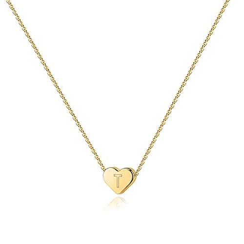 PavoI 14K Gold Plated Tiny Heart Necklace | Personalized Choker for Women