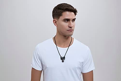 YAMI Angel Wings Dragon Pendant 316 Stainless Steel Necklace