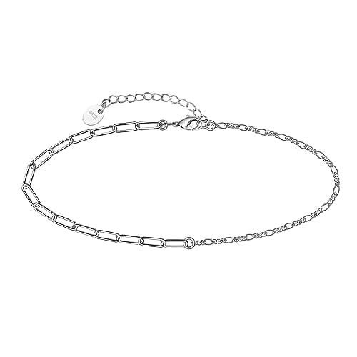Chic 925 Sterling Silver Multilayered Anklet for Women Satellite, Star Jewelry