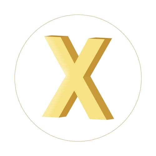 Doubgood 18K Gold Plated Beaded Bracelet with Alphabet Pendant